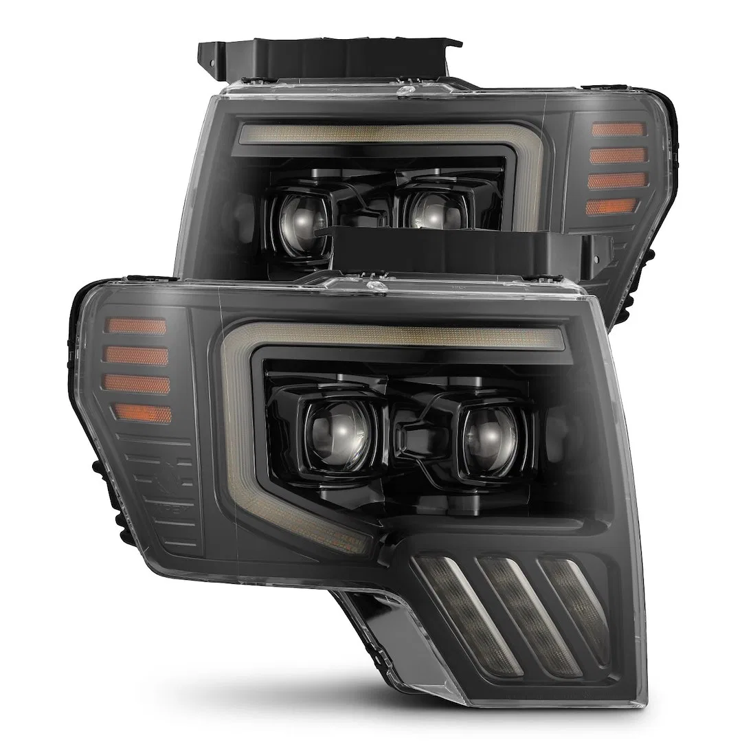 880090 – ALPHAREX USA Headlight Assembly, Projector Beam With White/ Amber Daytime Running Light And Sequential Turn ...